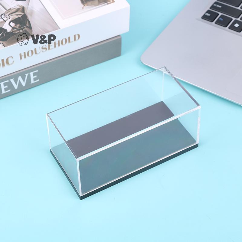 V & P Scale 1:43 อะคริลิคโปร่งใส Hard Cover กล่องแสดงสําหรับรถยนต์รุ่นรูปสะสม Miniature