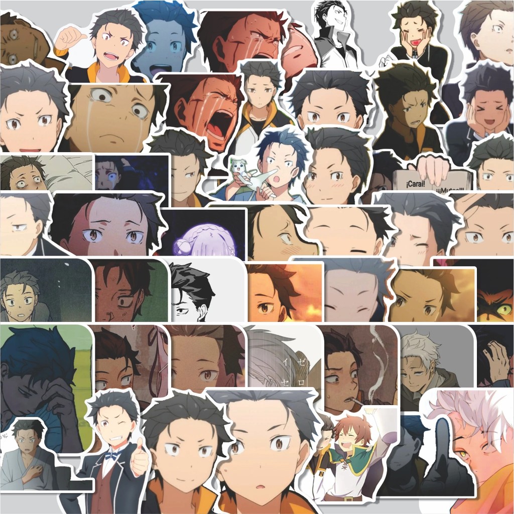 สติกเกอร์แพ็คตัด NATSUKI SUBARU 100 ชิ้น น่ารัก Cool Aesthetic Series สําหรับกระเป๋าเดินทาง วัสดุไวน