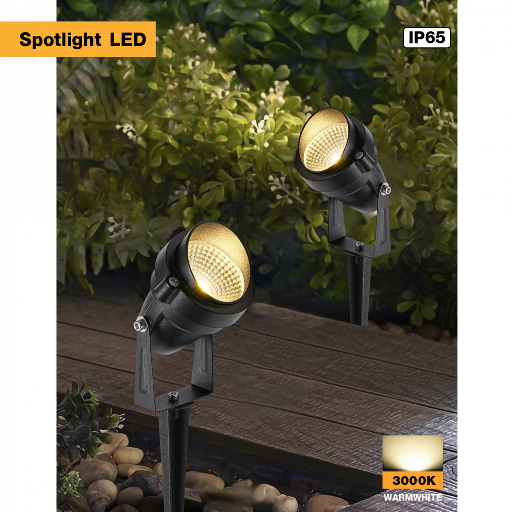 Ghouse Online EILON โคมไฟปักดิน 5W แสงวอร์ม รุ่นTL-3026A/BK สีดำ สินค้าขายดี!