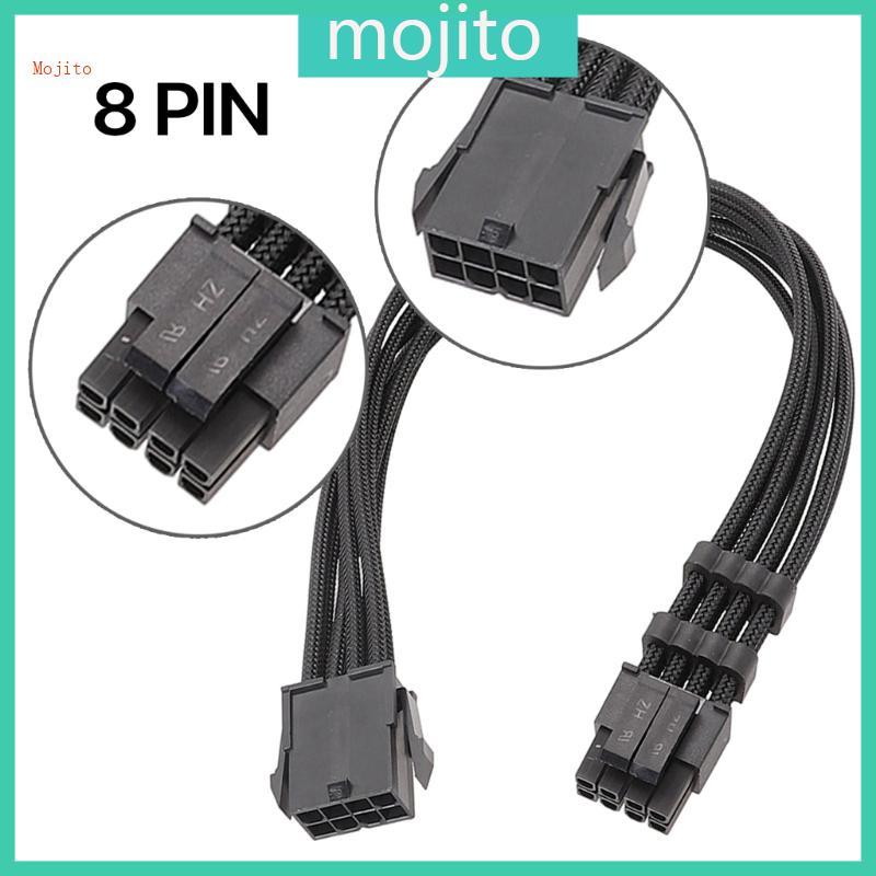 Mojito CPU 8Pin โมดูลสายไฟกราฟิกการ์ด Modular สาย 8Pin หญิง 8 Pin 4 + 4 ชายสายถัก 30 ซม.
