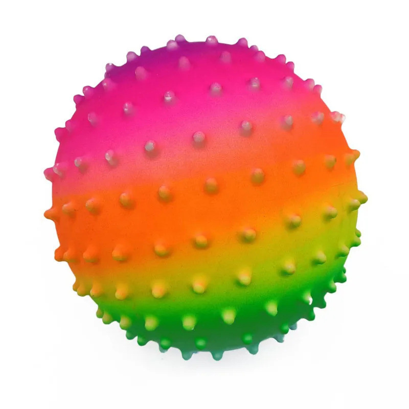 9 Inch Inflatable Rainbow Balls Outdoor Sports Game Kids Gifts Toys Sensory Balls Baby Kinder Toys