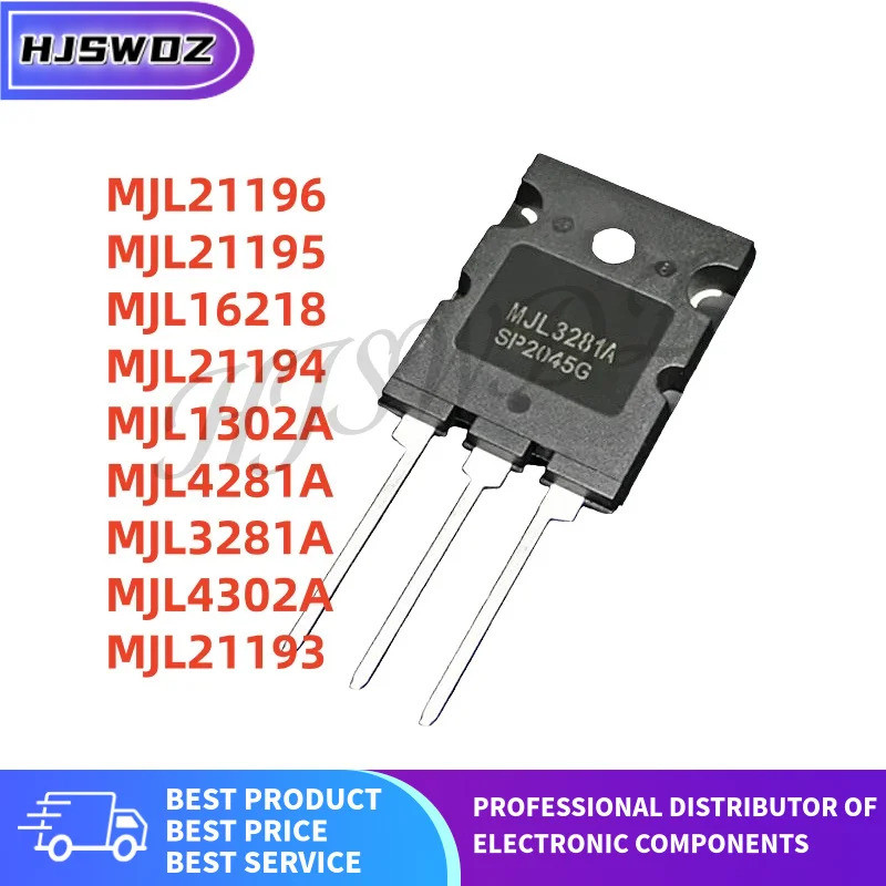 5PCS MJL21196 MJL21195 MJL16218 MJL21194 MJL1302A MJL4281A MJL3281A MJL4302A MJL21193 TO-3PL Field E