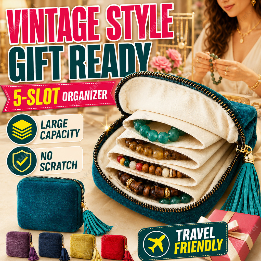 สร้อยข้อมือกระเป๋าเก็บ Retro Fringed กํามะหยี่ผ้าแบบพกพา Jewellery Organizer ประณีต Jewellery คริสตัลเครื่องประดับสร้อยข้อมือไข่มุก Jewellery กระเป๋ามูลค่า Market