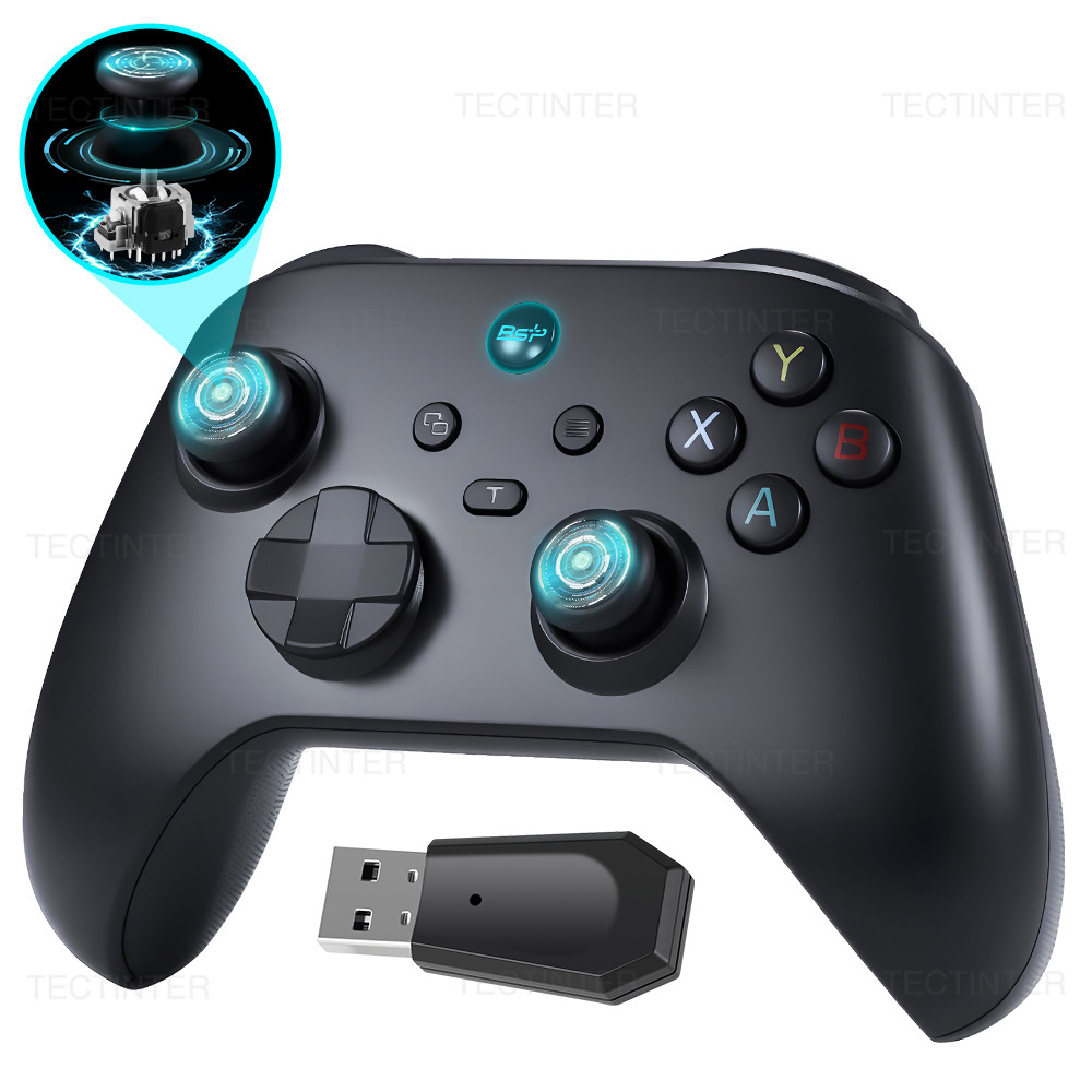 G6 Hall Effect จอยสติ๊กคอนโทรลเลอร์ไร้สายสําหรับ Nintendo Switch 1/2 Gamepad สําหรับ PC ควบคุม/PS3/P