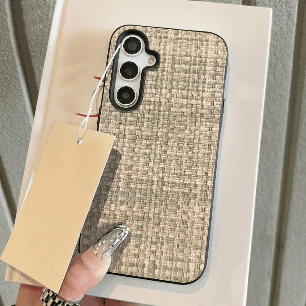 เคส for Samsung A07 A17 A56 A55 A16 A15 A35 A05S A26 A36 A54 S23 S25 S26 Ultra S24FE ลายสาน เคสโทรศัพท์มือถือหนัง