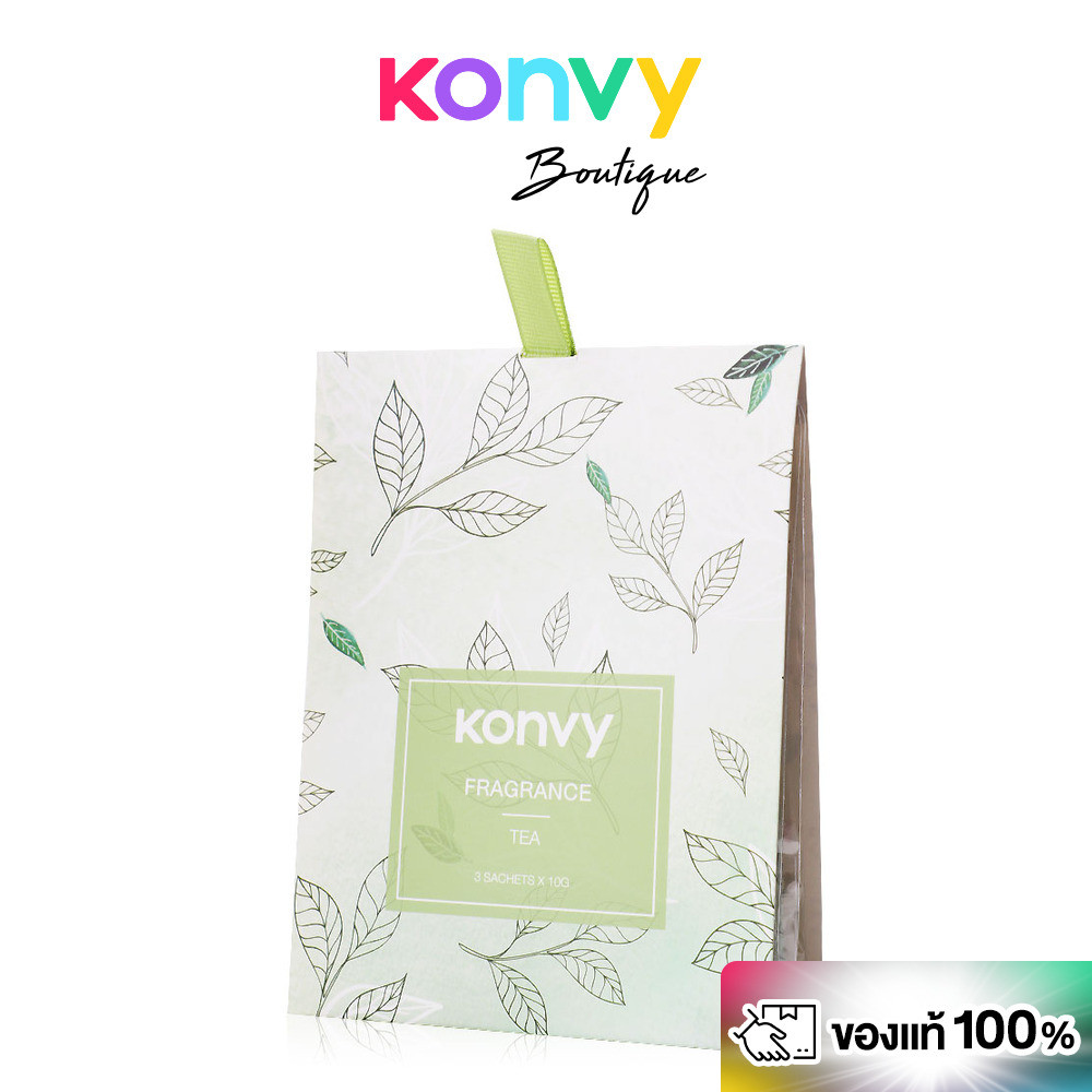 Konvy Home Fragrance Sachet คอนวี่ ถุงหอมปรับอากาศ Set 3 Pack (Tea/Lavender/Jasmine/Lily)