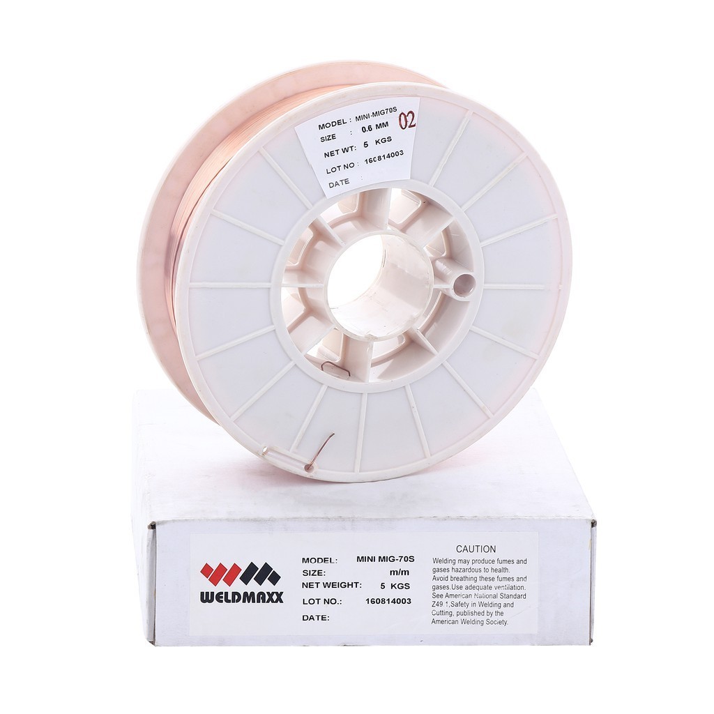 ออกใบกำกับภาษีได้ ส่งไว WELDMAXX ลวดเชื่อม CO2 MINI MIG-70S  (ม้วนละ 5กก.) มีปลายทาง ตรงปก