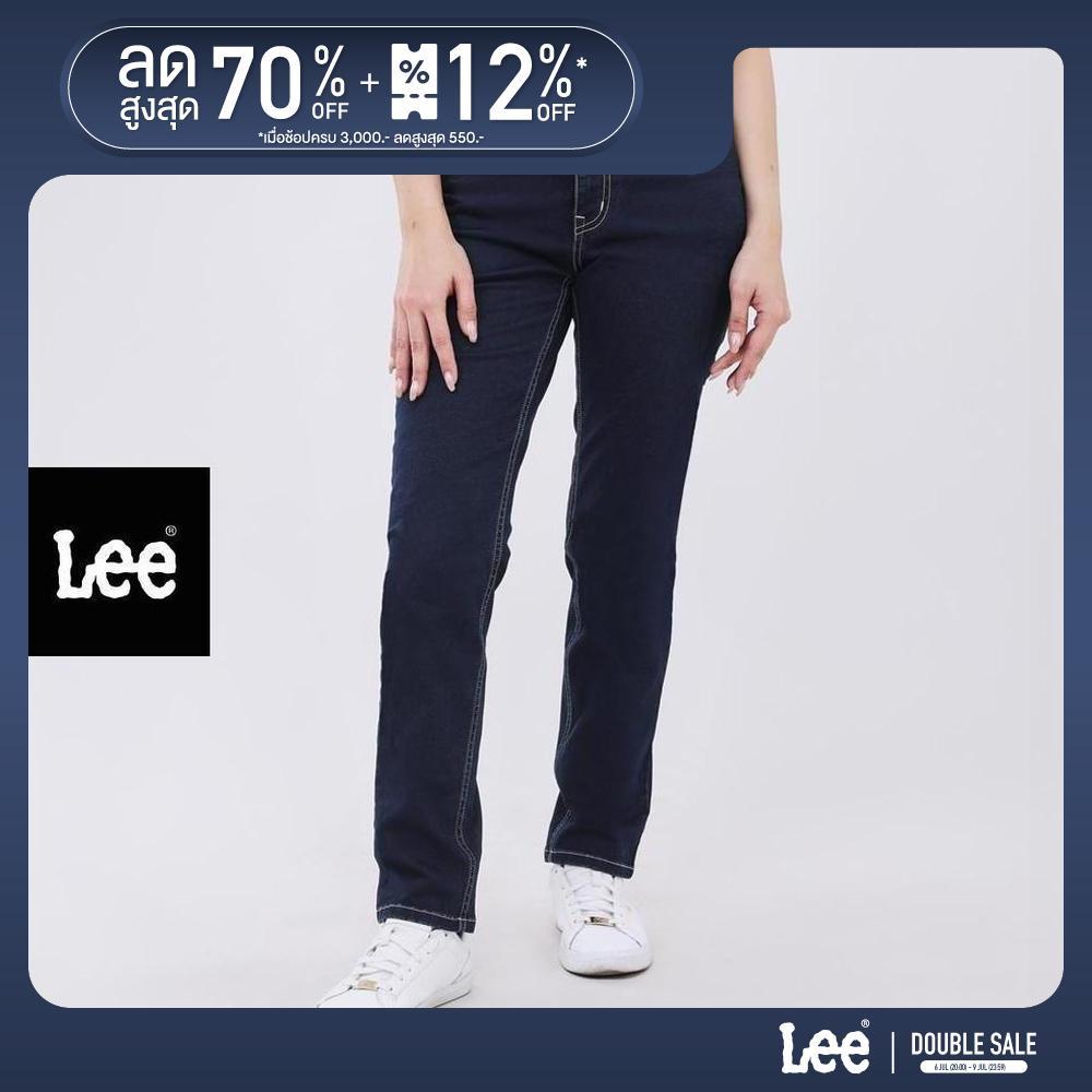 LEE กางเกงยีนส์ผู้หญิง เอวกลาง ทรงตรง Natasha รุ่น LE S126WNATF15 สียีนส์เข้ม