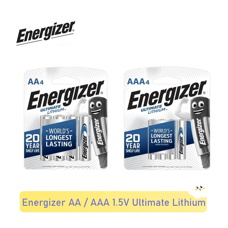 Energizer AA / AAA 1.5V สุดยอดแบตเตอรี่ลิเธียมระดับพรีเมียม