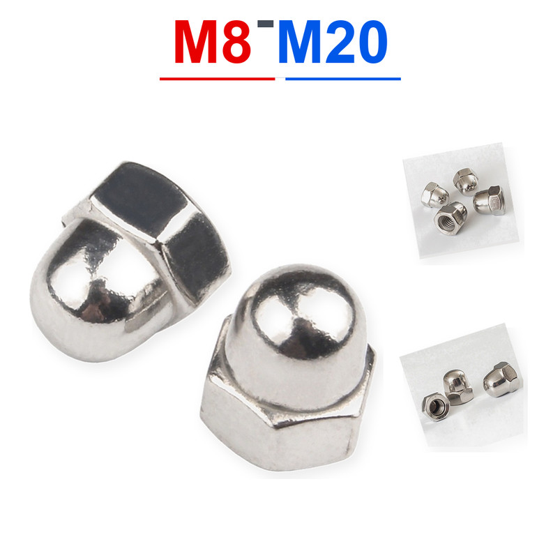 น็อตหัวหมวก M8-M20 สแตนเลส 304 แข็งแรง กันสนิม [RIGO1]