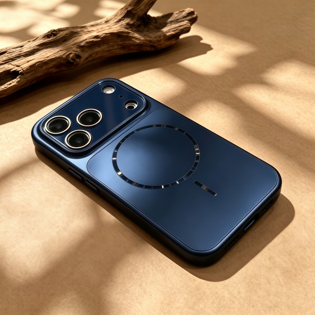 หรูหรา ด้านซิลิโคนแม่เหล็กดูดเชลล์เหมาะสำหรับ เคส iPhone 17Pro 16 15 Pro max ปุ่มกด AI กันกระแทก เชลล์