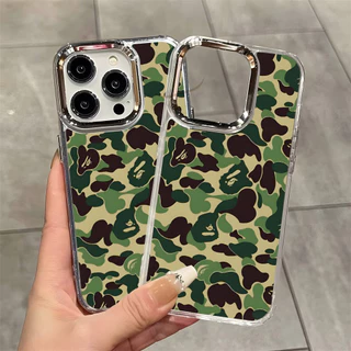 ลายเสือดาวแบบพรางตา เคสTPUใส OPPO A3 A3X A5 A6 Pro A60 A58 A78 A79 A5 A9 2020 A18 A16 A15 A54 A55 A53 A57 A77 A74 A7 A5s