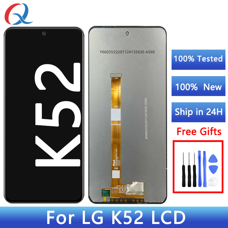 สําหรับ LG K52 LCD สําหรับ LG K42 K52 K62 + Q52 จอแสดงผล Digitizer Assembly สําหรับ LG K52 หน้าจอ To