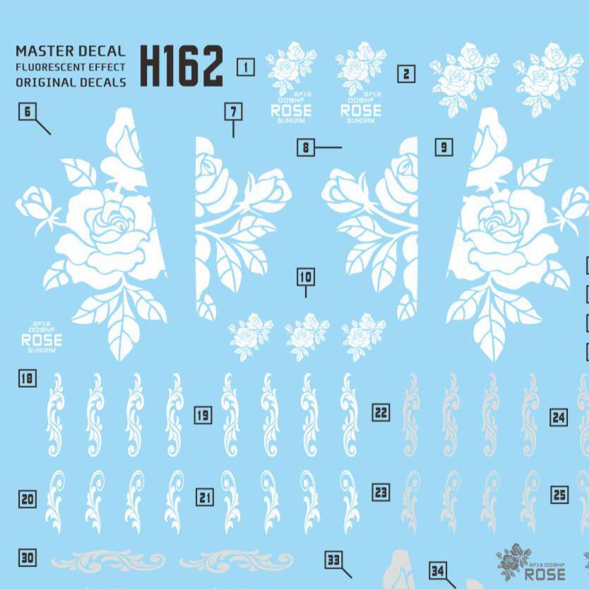 MASTER Water Slide Decal H162 เหมาะสําหรับ HG HGFC GF13-009NF ROSE (ไม่รวมชุด)