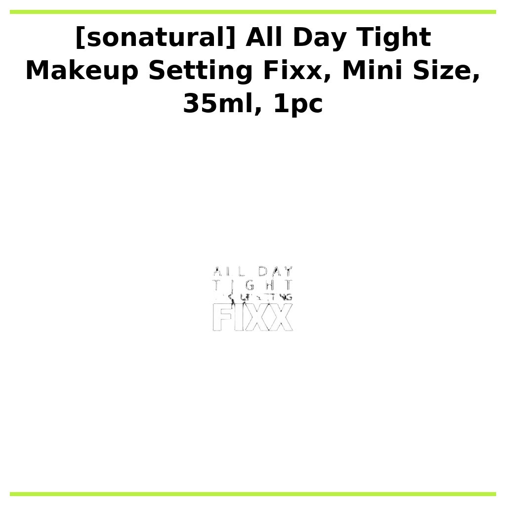 [somenatural] All Day Tight Makeup Setting Fixx, Mini Size, 35ml, 1pc / Korean Makeup Setting Spray 