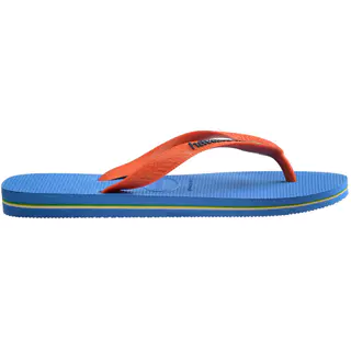 HAVAIANAS รองเท้าแตะ Brasil Logo BLUE/ORANGE 411085026092U_S6BLOR