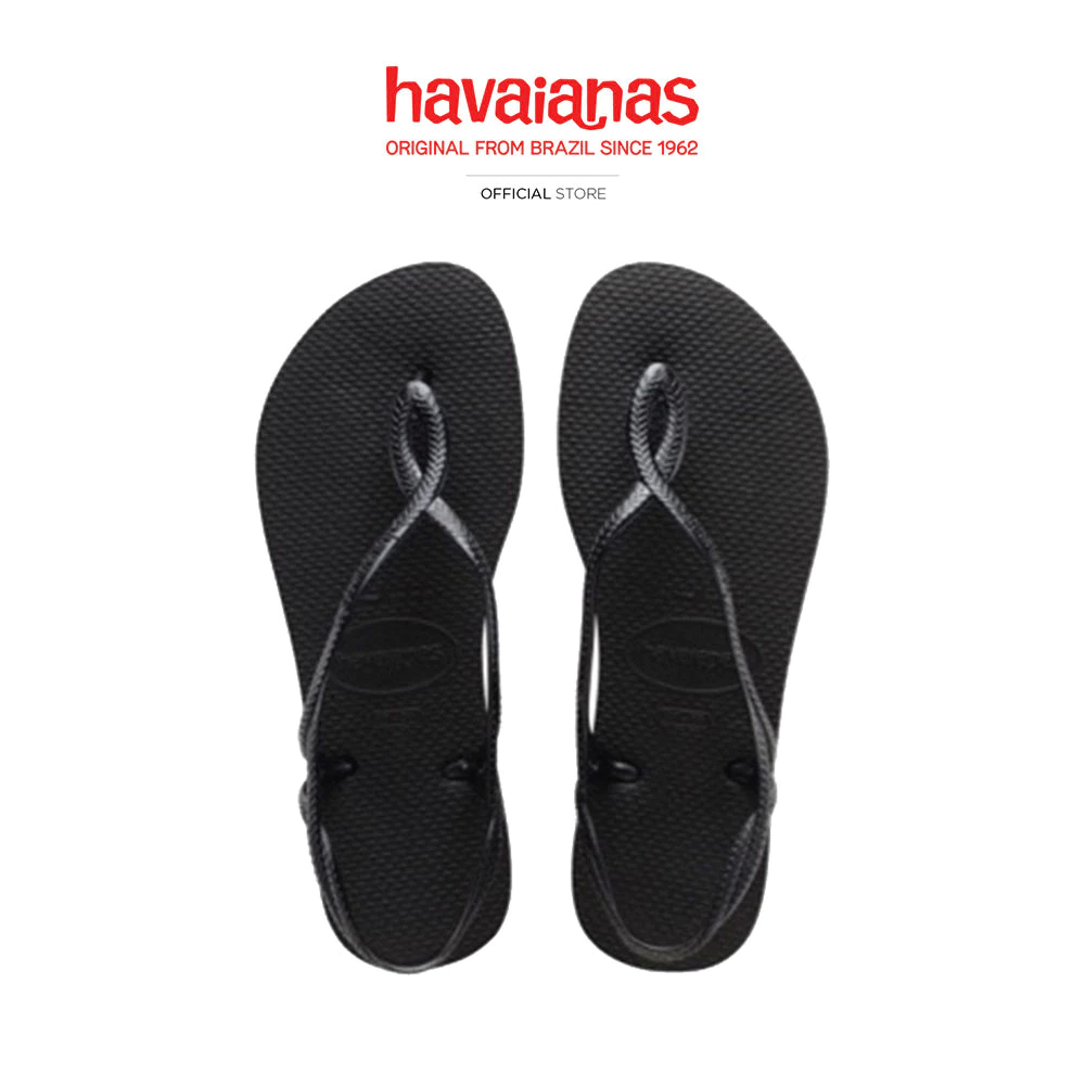 HAVAIANAS รองเท้าแตะ กันลื่น น้ำหนักเบา Luna Sandals BLACK 41296970090F_C3BKXX