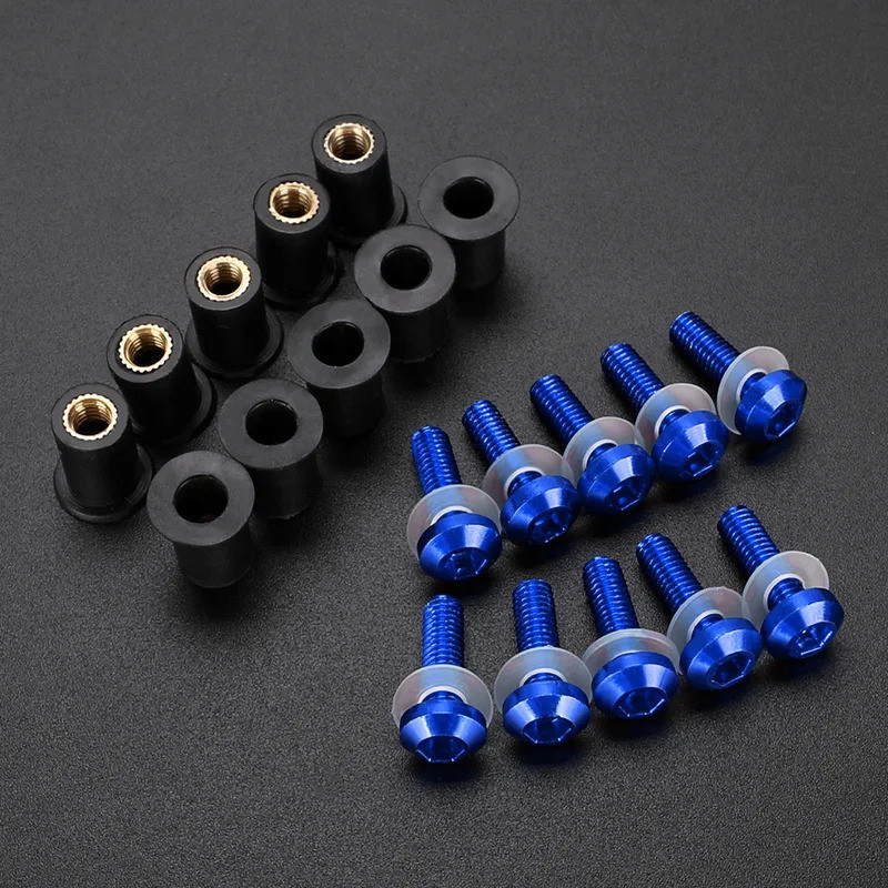กระจกสกรูสลักเกลียวกระจกหน้ารถสําหรับ Yamaha FZ1 FZS1000 Fazer FZ6R FZ6 FZ8-NS Fazer8 FZ16 FJR 1300 
