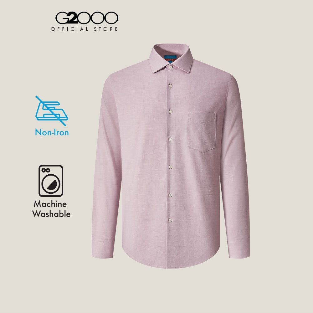 G2000 เสื้อเชิ้ตแขนยาวแบบทางการสำหรับผู้ชาย ทรง Smart Fit รุ่น 4612364284 PURPLE