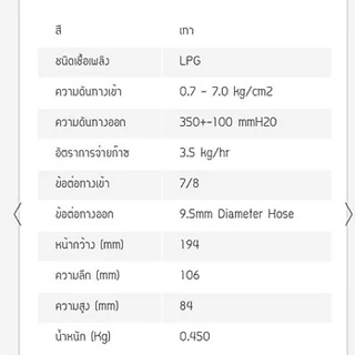 Luckyflame หัวปรับแรงดันต่ำ ตัดแก๊สนิรภัย มีเกย์วัดแรงดันแก๊ส/ไม่มีเกจ์
