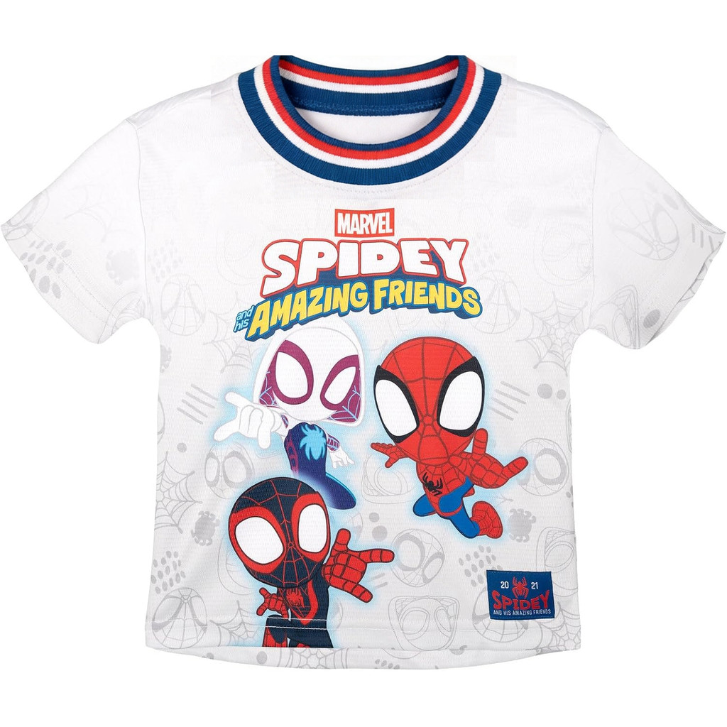 3d T-shirt Marvel Spidey and His Amazing Friends Boys' Athletic T-Shirt Toddler To Little Kid 100-16