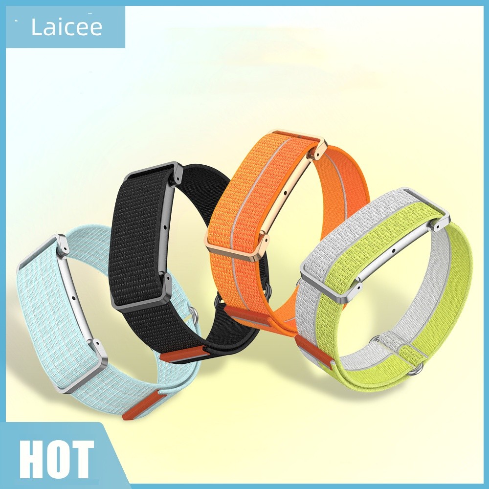 [Laicee.th] สายนาฬิกาสปอร์ตแบบปรับได้ไนลอนสําหรับ Google Fitbit Air Quick Release Watch Straps Replacement Watch Bands for Women Men