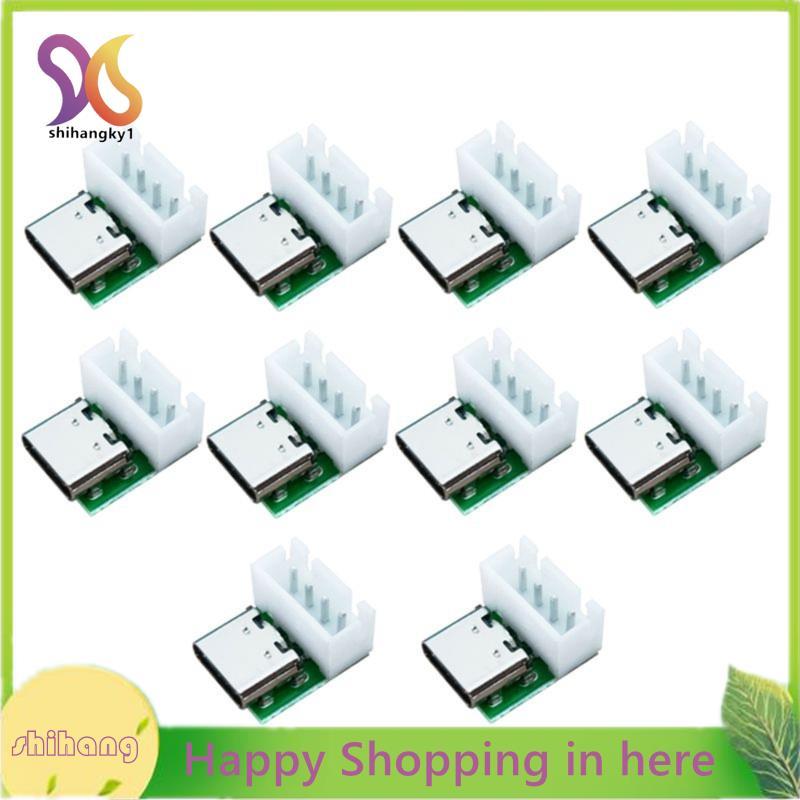 10PCS USB 3.1 Type-C 16 Pin Test Breakout Board USB 3.1 Type C Connector 16 Pin Test สําหรับข้อมูลสา
