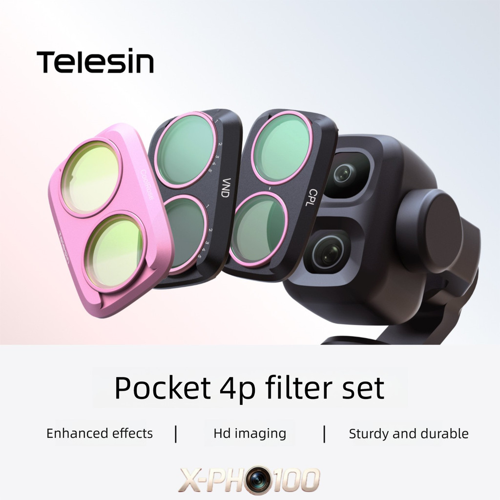 TELESIN ชุดกรองสําหรับ DJI Osmo Pocket4 Pro CPL Polarizer