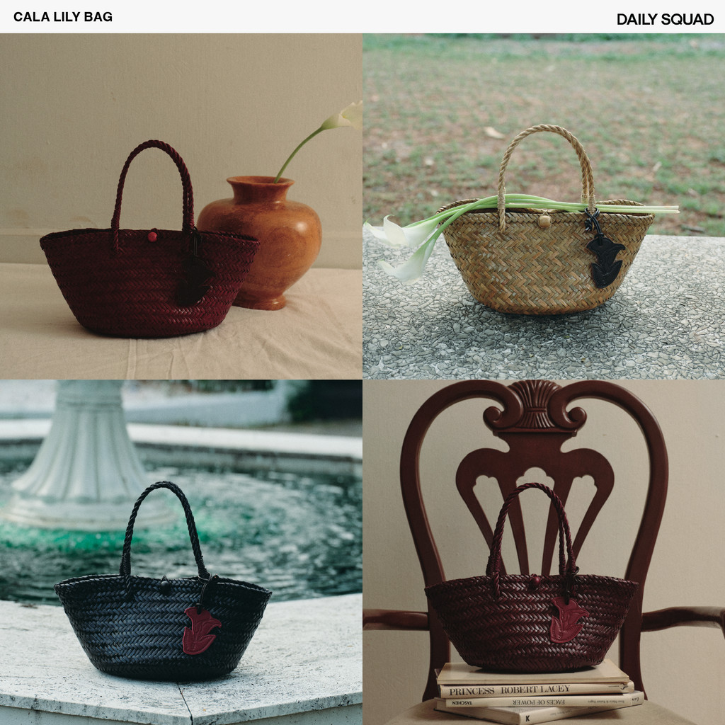 DAILY SQUAD - Calla Lily bag กระเป๋าสานฝีมือคราฟไทย