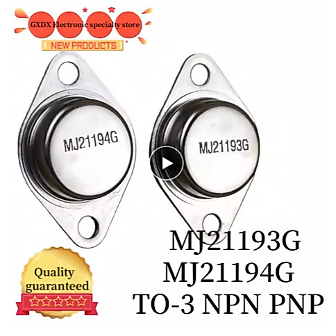 2PCS ใหม่ MJ21193G MJ21194G TO-3 NPN PNP gold sealed audio power amplifier ฟรี Soop