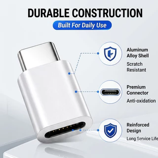 ⚡ Delivered from Bangkok ⚡อะแดปเตอร์แปลง USB C เป็น l-OS ชาร์จเร็ว IP ตัวผู้ เป็น Type C ตัวเมีย