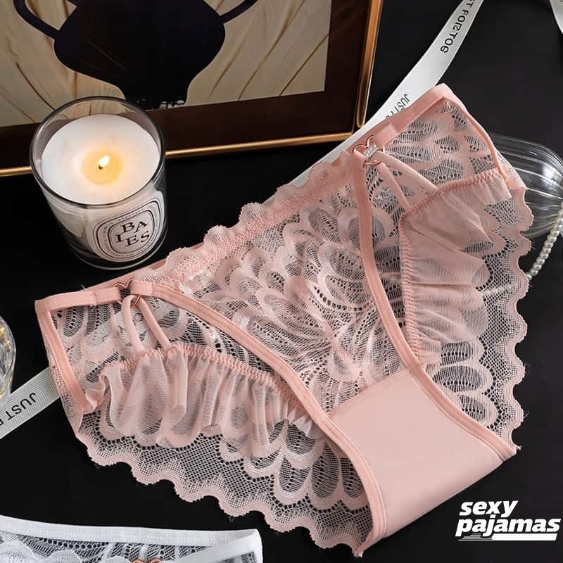 sexy pajamas กางเกงชั้นในลูกไม้ผู้หญิง ไซส์ m-xl ผ้าเนื้อนุ่ม สวมใส่สบาย เอวต่ำ เซ็กซี่และมีเสน่ห์ ดีไซน์โปร่ง มีหลายสี