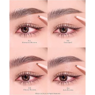 [ดินสอคิ้ว 10 แท่ง แถม 2] TIARA (เทียร่า) SlimMe Brow Pencil 1.5 mm. ดินสอเขียนคิ้วหัวสลิม เส้นคม