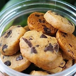 New!! มินิคุกกี้​ ดาร์กช็อกโกแลต​ สูตรหวานน้อย​ อร่อยทานเพลินค่ะ ไม่มีไขมันทรานซ์​