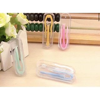 MUSI.HOME【ราคาถูก】ชุดปากคีบคอนแทคเลนส์ สีพาสเทล ที่คีบคอนแทคเลนส์ ที่คีบเลนส์ + ตัวดูดเลนส์ + กล่องอุปกรณ์เสริม EYE13