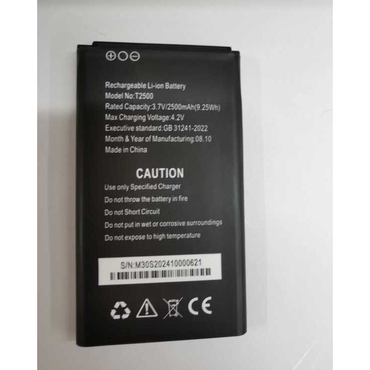 LTE 2 B Wifi T2500 New Battery 2500Mah