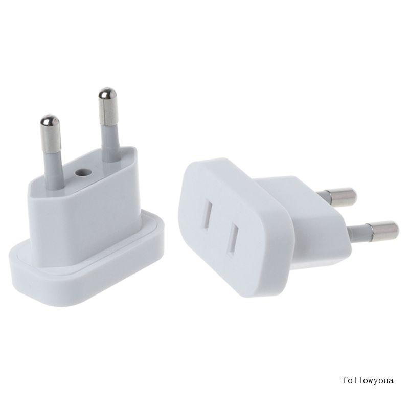 Fol USA to Europe Travel Charger Plug Power Socket Adapter 4 0MM Plug