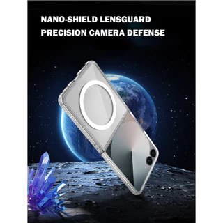 สําหรับ Samsung Galaxy Z Flip 8 Magnetic Case LeReach TOC Flip8 โปร่งใสกรณี Anti-Fall Ultra-Thin กันกระแทก