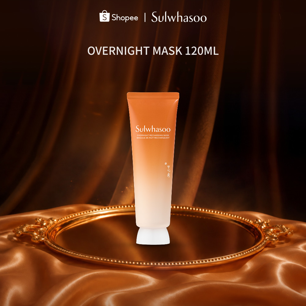SULWHASOO Overnight Recharging Mask 120ml. โซลวาซู มาส์กหน้าเกาหลีข้ามคืน เติมความชุ่มชื้น เสริมเกราะป้องกันให้ผิว
