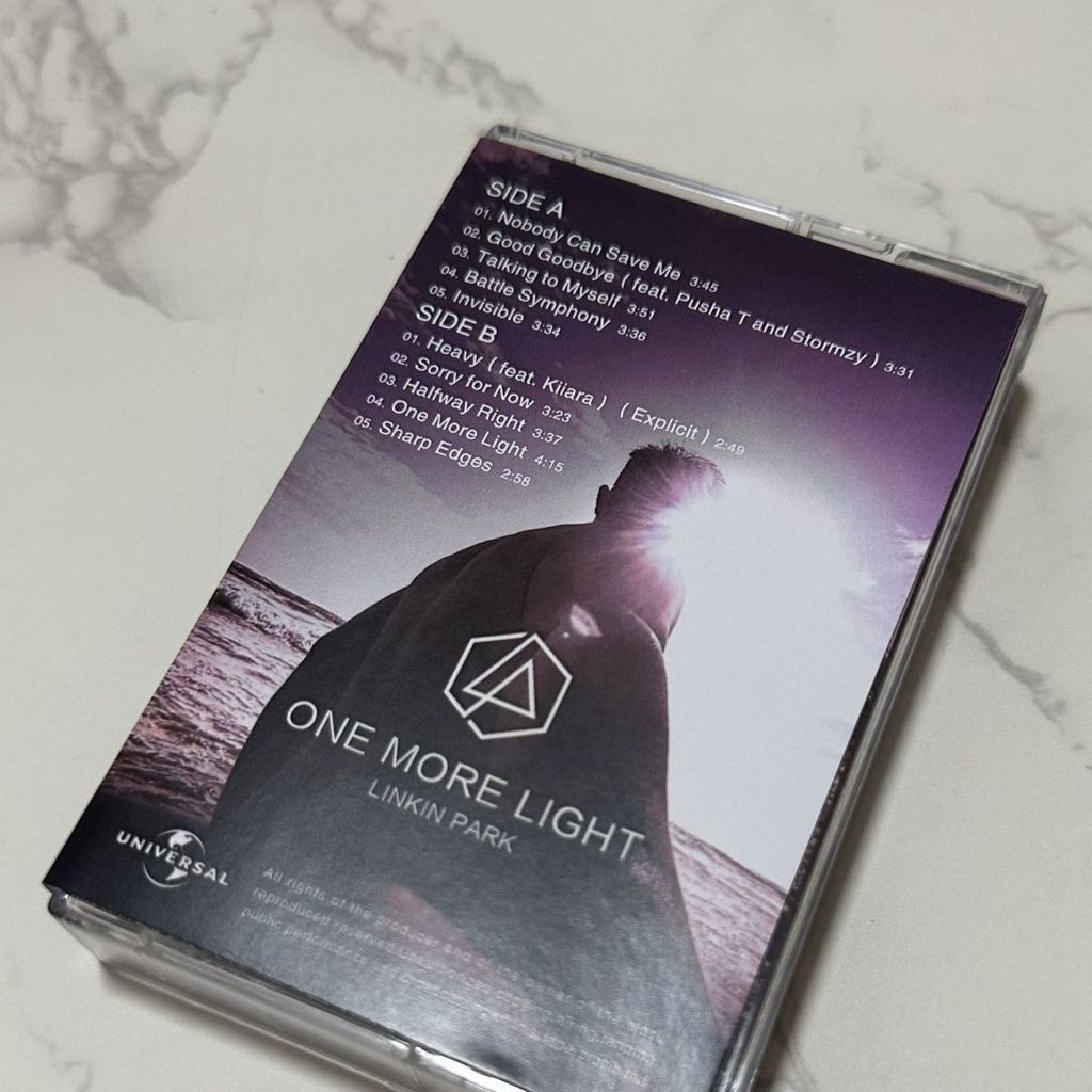 WZLDN Tape Linkin Park Linkin Park Band ยังไม่ได้เปิดด้วยเนื้อเพลงหนังสือร็อค