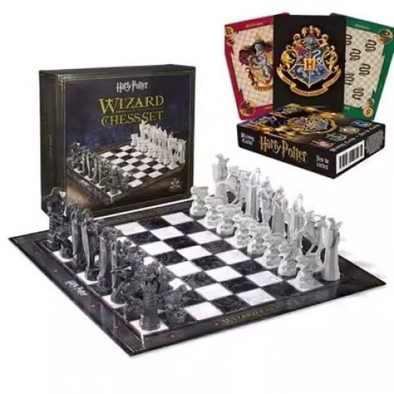 Harry Potter Merchanded Wizard Chess Magic Stone Wizard Chess Solid สามมิติหมากรุกของขวัญวันเกิด