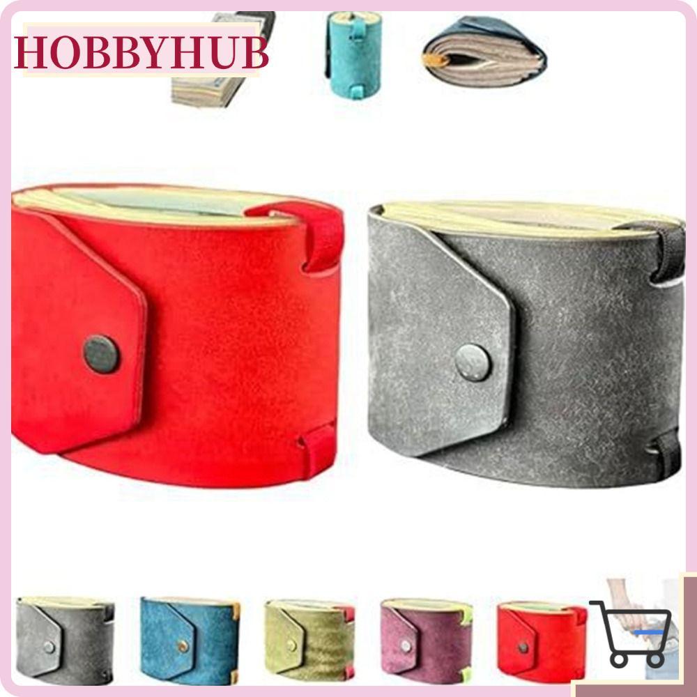HOBBYHUB Wrap Wallet, Money Wallet Organizer Leather Cash Bag, Handy Money Holder Fast Cash Access P
