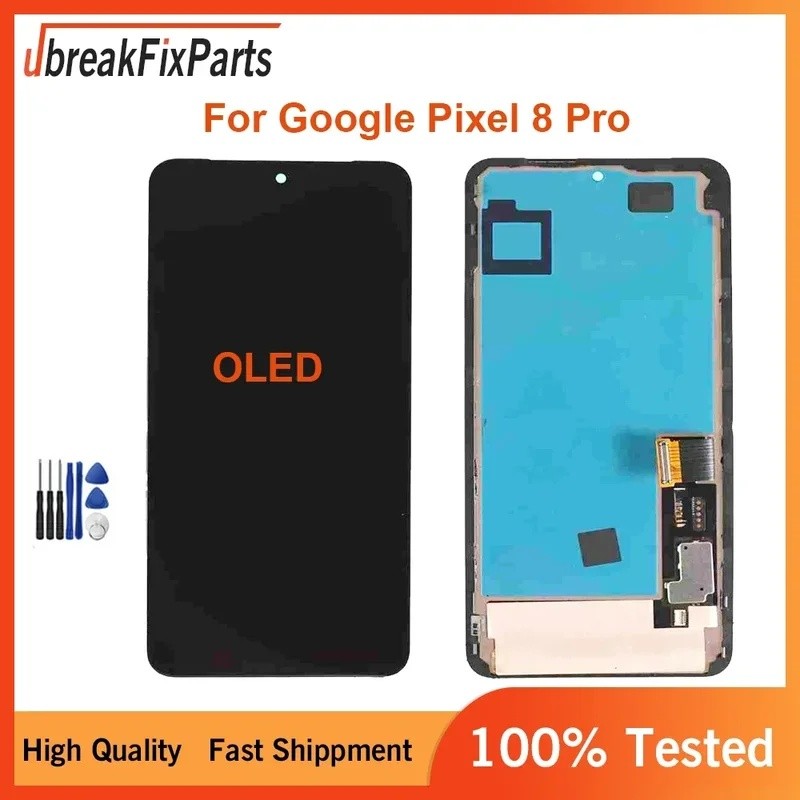 OLED Pixel8 Pro เปลี่ยนสําหรับ Google Pixel 8 Pro GC3VE G1MNW จอแสดงผล LCD Digitizer ชุดหน้าจอสัมผัส