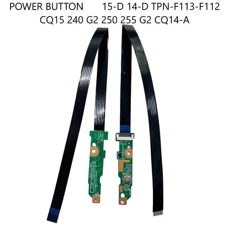 ปุ่มเปิดปิดบอร์ด w/สายสําหรับ HP 15-D 14-D TPN-F113-F112 CQ15 240 G2 250 255 G2 CQ14-A
