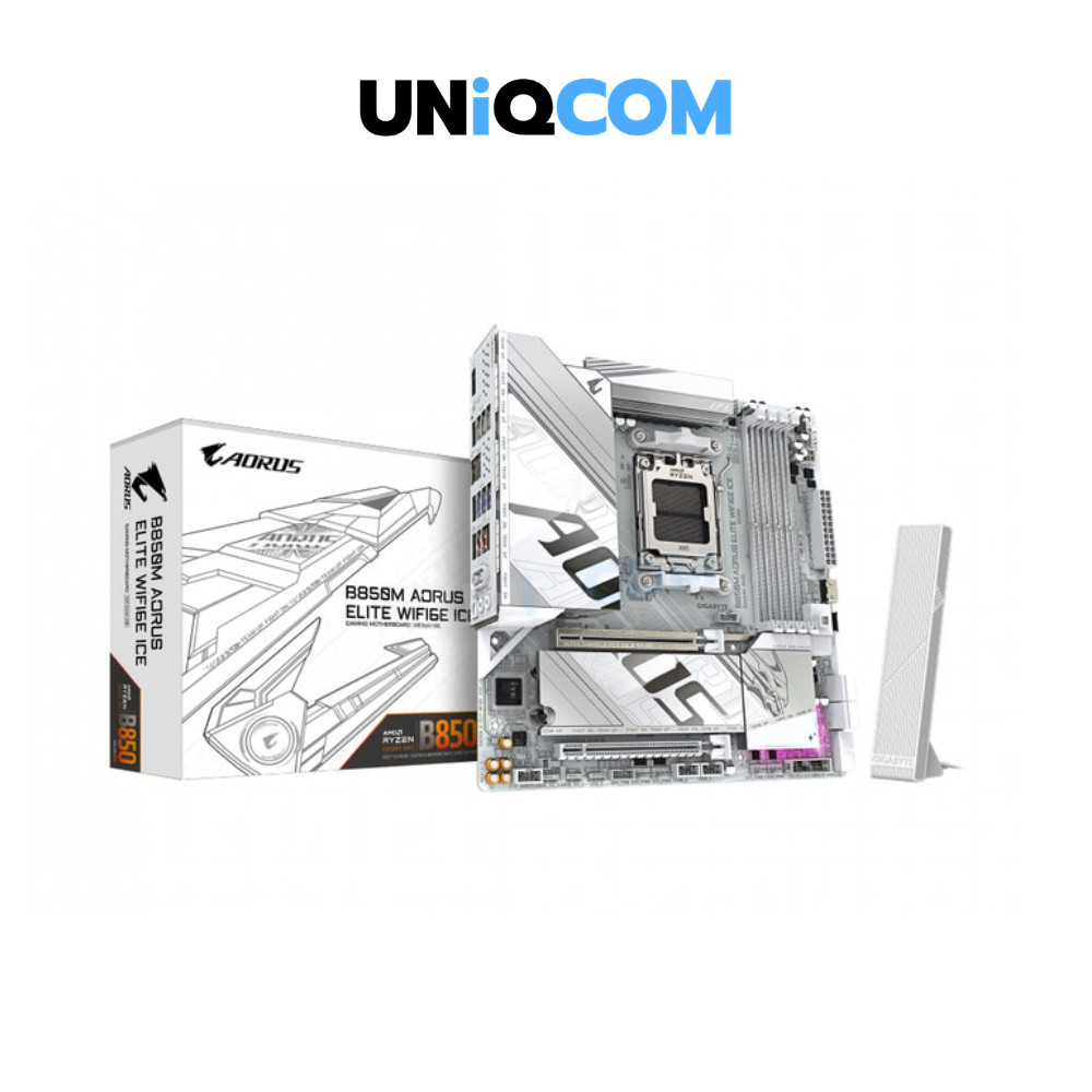 GIGABYTE MAINBOARD (AM5) B850M AORUS ELITE WIFI6E ICE DDR5 (REV. 1.1)