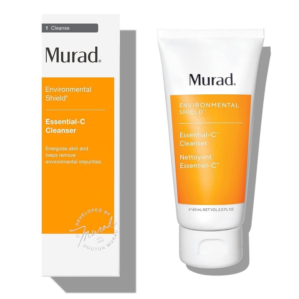 Murad Essential-C Facial Cleanser - Foaming Gel Face Wash- Vitamin C & Antioxidant Rich Treatment Ba