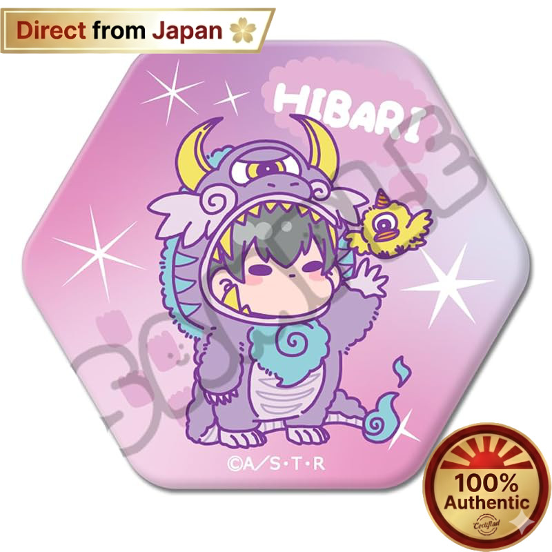 SYNC INNOVATION Hitman Reborn Hibari Kyoya Hexagon Badge 60mm【Direct from Japan】