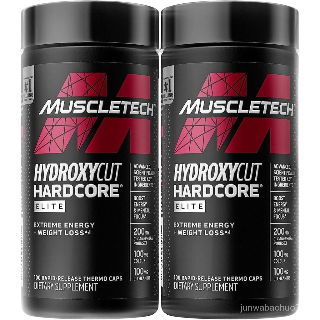 Hydroxycut Hardcore Elite 100 RapidRelease Thermo Caps Energy & for Men & Women 50 เสิร์ฟ (แพ็ค 2 ชิ