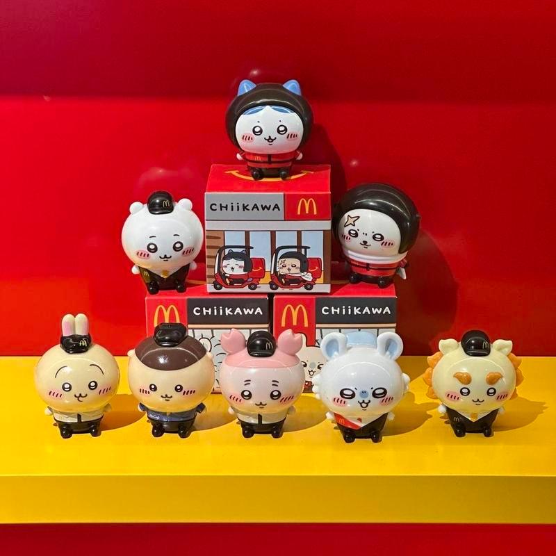 2026 ของ McDonalds Chiikawa Happy Meal ครบชุด 8 ตัวเลข | Usagi & Hachiware Desk Display Collectible