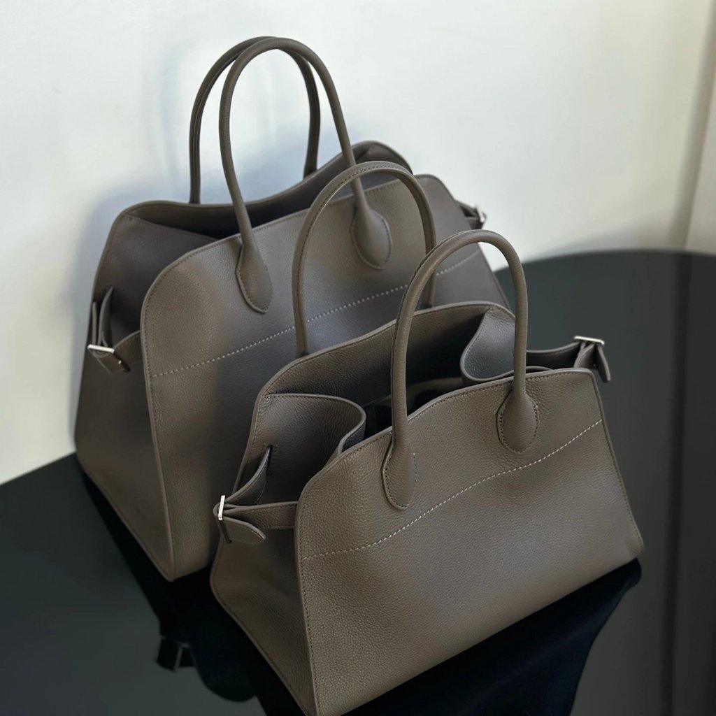 101265 Elephant Grey Lychee Pattern Cow Therow Handbag Tote Bag margaux Tote Bag Therow Shoulder Mes